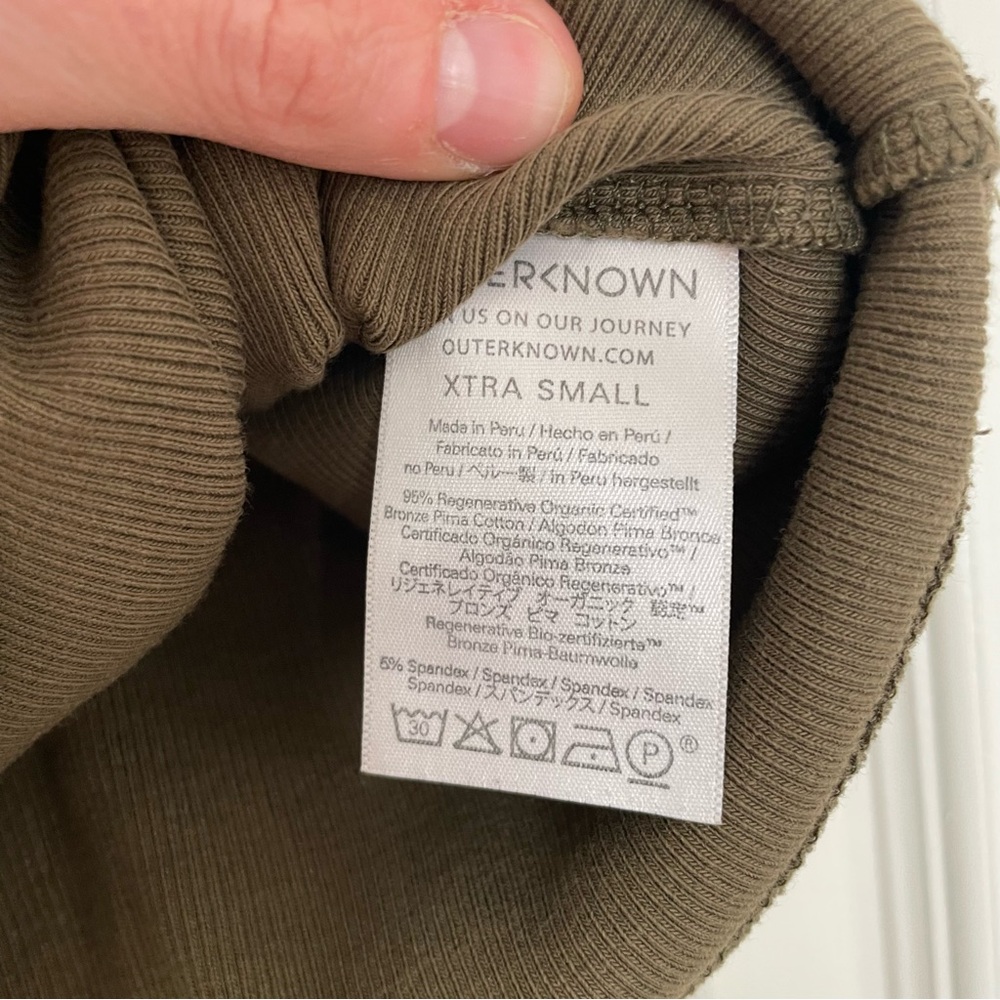 Outerknown Olive Ribbed Tank - Picture 5 of 5